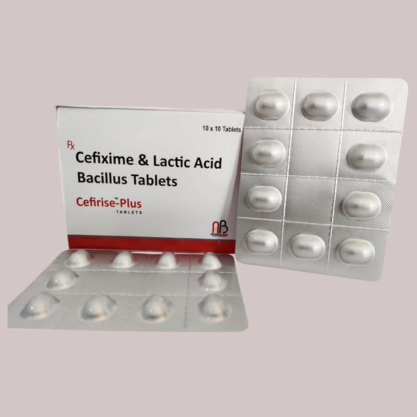 Cefixime 200mg+Lacto bacillus 60000 I.U. Tablets