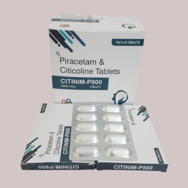 Piracetam 800mg & Citicoline 500mg Tablets